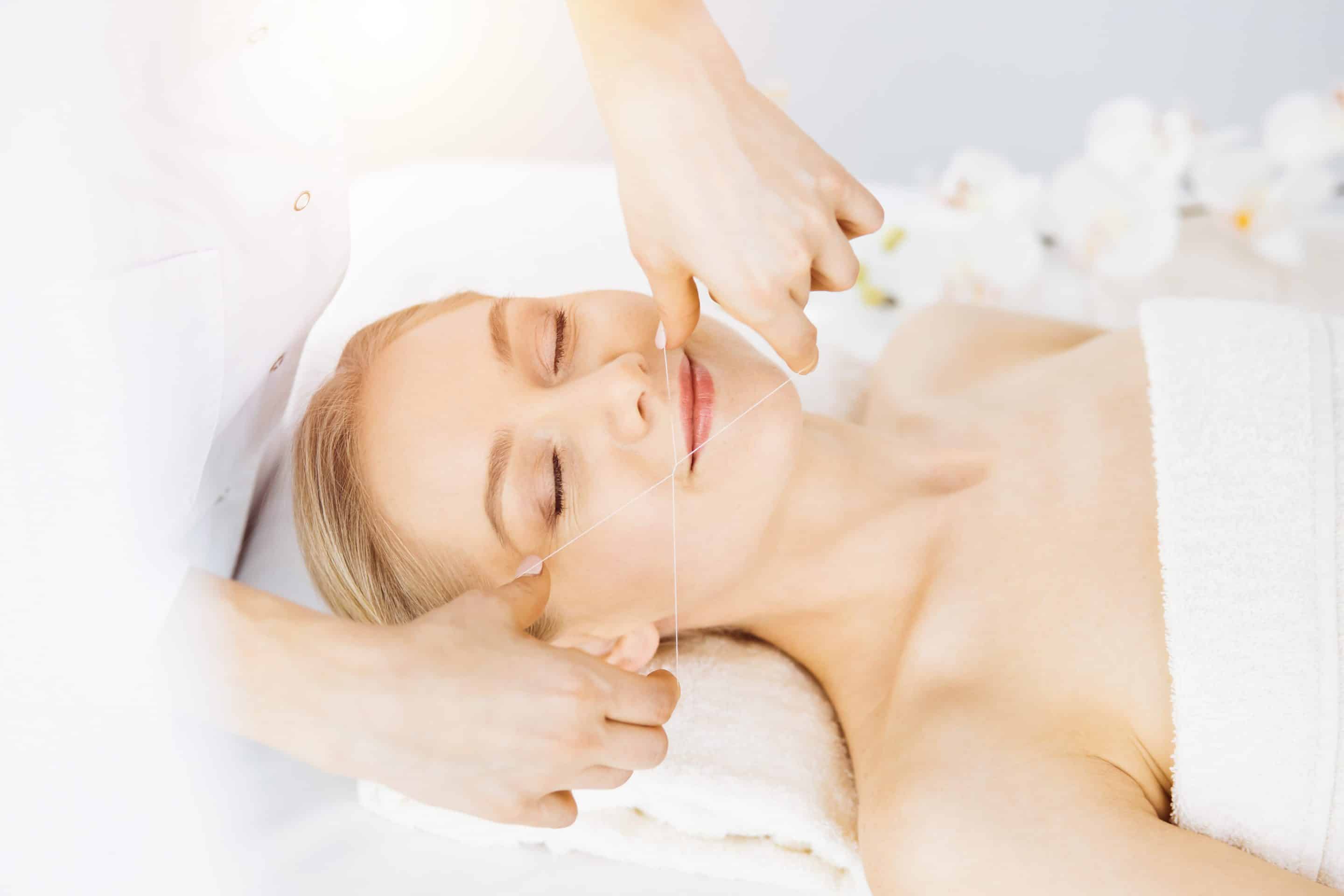 Facial threading treatment in Grand Bay, AL